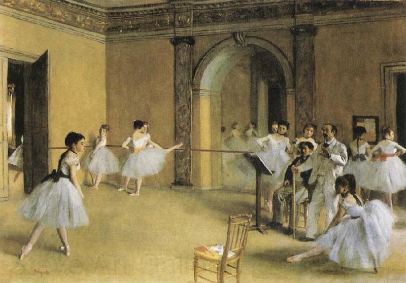 Edgar Degas Dance Class at hte Opera Norge oil painting art